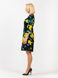 Dress 60 years "Poppy yellow"