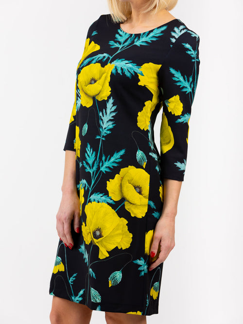 Dress 60 years "Poppy yellow"