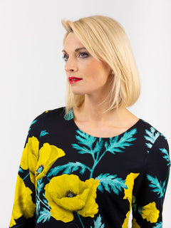 Dress 60 years "Poppy yellow"