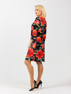 Dress 60 years "Red rosse"