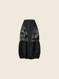 AW26 PATCHWORK BUBBLE SKIRT