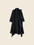 AW26 SHIRT-LIKE DRESS Black