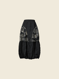 AW26 PATCHWORK BUBBLE SKIRT