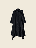 AW26 SHIRT-LIKE DRESS Black