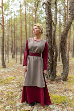 Viking set- Dress, Apron Dress, belt