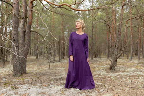 Viking dress violet