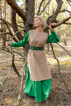 Viking set- Dress, Apron Dress, Belt