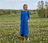 Kleita "Boho" rudzupuķu zila