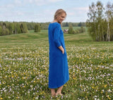 Kleita "Boho" rudzupuķu zila