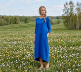 Kleita "Boho" rudzupuķu zila