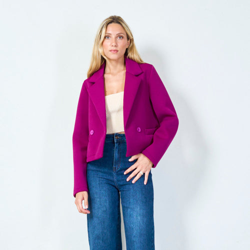 Stylish cropped blazer ar nelielu defektu