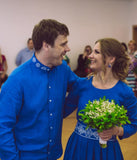 Krekls "Austris" rudzupuķu zils