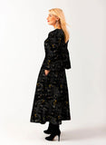 Dress Vilnya "Lucia black"  VELVET!