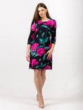Dress 60 years "Poppy pink"