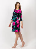 Dress 60 years "Poppy pink"