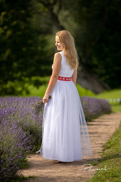 Dress  "Līga" sleeveless with tulle skirt